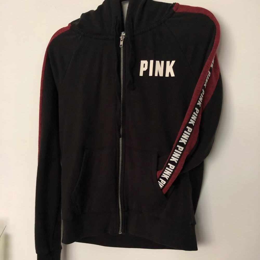 “ PINK “ logo zip up